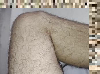 furry mature bear leg / close up