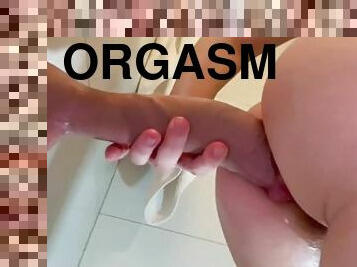 cul, masturbation, orgasme, chatte-pussy, amateur, ejaculation-sur-le-corps, jouet, chevauchement, gode, fétiche