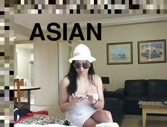 asiático, tetas-grandes, transexual, amateur, babes, travesti, webcam, a-solas, fumando