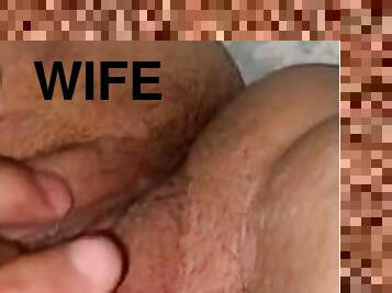 Magic fingers in my wife’s tight pussy