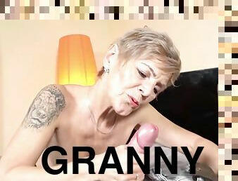 Sexy Granny Gave Me A Handjob