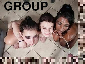 bañando, orgía, meando, amateur, interracial, casero, sexo-en-grupo, primera-persona, baño, pequeñita