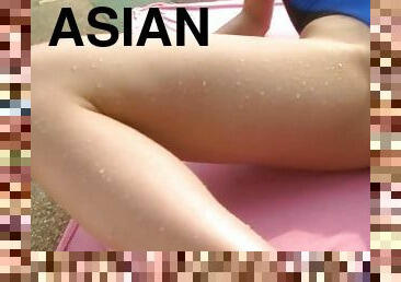 asiatisk, japansk, rumpe-booty, ung-18, søt, fingret-pretty, skjønn, ekkel, alene, uskyldig