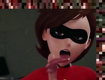 The Incredibles Elastigirl Sucking A Cock!