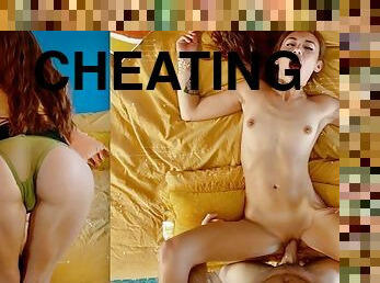 Naughty Girlfriend Cheating While Boyfriend Running Late