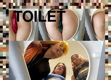 POV Toilet Humiliatrix Femdom - Mistresses Kira, Sofi, Agma Piss In Your Mouth - PissVids