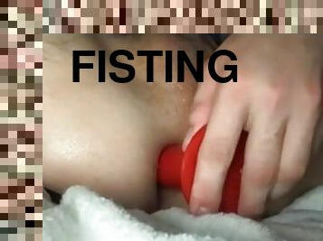 fisting, amatør, anal, legetøj, creampie, babysitter, første-gang, dildo, fetish, solo