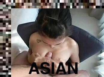 Asian teen with big boobs wants to be impregnated
