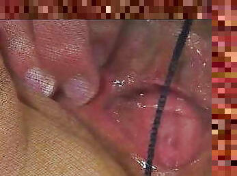 masturbation, orgasm, strumpbyxor, fitta-pussy, mogen, gamling, milf, mamma, fingerknull, underkläder