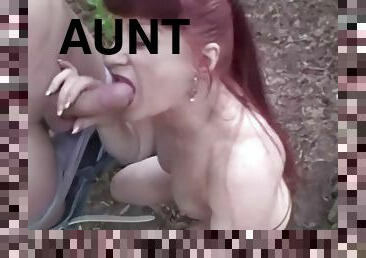 party, amatör, avsugning, avrunkning, trekant, rödhårig, pov, moster, familj