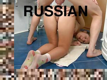 russisk, anal, tenåring, hardcore