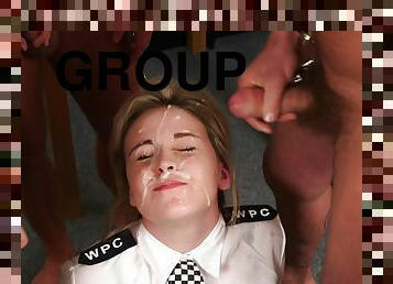 Police-girl And Three Horny Convict To Fuck Her