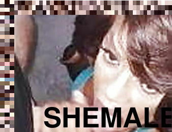 shemale, suihinotto-sucking