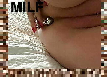 masturbation, anal, milf, leksak, massage, bbw, fingerknull, amerikansk, piercad, rumpa-butt