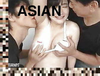 asiatisk, orgie, japansk, trekant