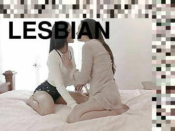 vagina-pussy, lesbian-lesbian, berciuman, saudara-perempuan, posisi-wajah-menghadap-kemaluan