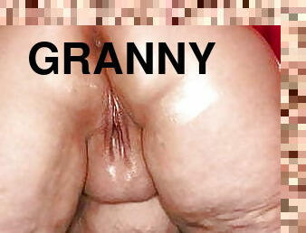 Solo bbw granny anal dildo