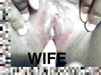 Playing wife pussy