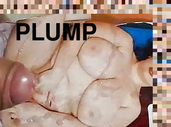 Full load tribute over plump Scarlett&#039;s huge fat tits