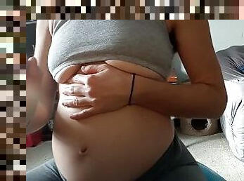 Belly Button n Boobs - Pregnancy Role Play 1