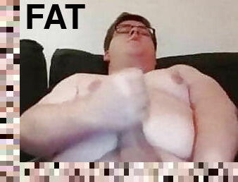 Chubby guy cum