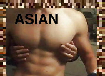 asien, nippel, homosexuell, wichsen, massage, muskulös, twink