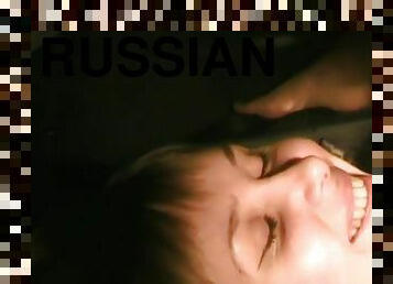 Messy facial for Russian teen Masha