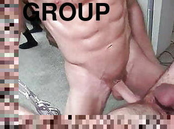 papá, orgía, fiesta, anal, polla-enorme, gay, sexo-en-grupo, papi, oso