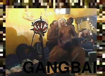 Blonde lady gangbang by mob - Java Productions
