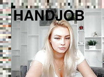 masturbácia, pička, robenie-rukou, blondýna