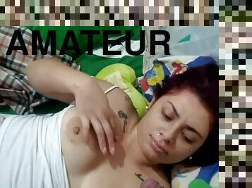 amateur, polla-enorme, adolescente, latino, primera-persona, facial, fantasía, humillación, tatuaje