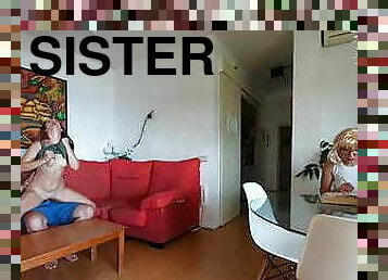 Twin sister is a voyeur