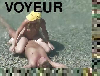 public, amateur, ejaculation-interne, cam, plage, voyeur