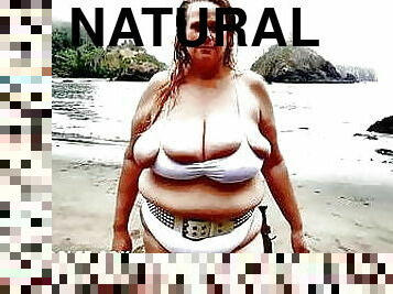 culo, tetas-grandes, gorda, enorme, regordeta, playa, regordeta-chubby, natural, tetas, bikini