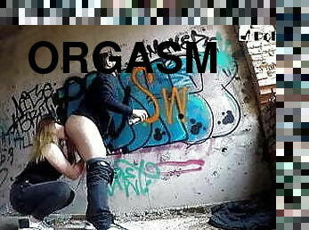 Rimming a guy when he was painting graffiti and then pegging