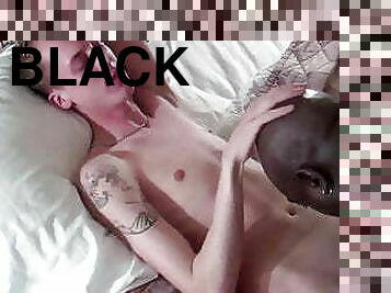 black cocksucking bitch Worships White Man