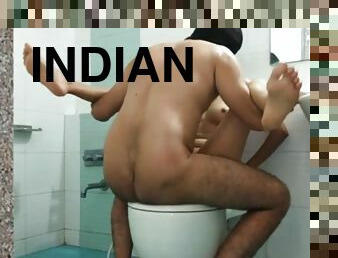 Indian Wife Horny Best Friend Fucking By Hubby In Bathroom