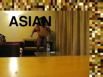asiático, coño-pussy, polla-enorme, hardcore, casero, prieto, filipino, cañero