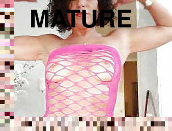 mature, milf, décapage, lingerie, webcam, américaine, taquinerie