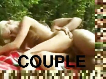 Couple Having Great Sex in Nature