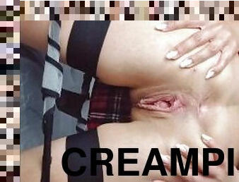 fisse-pussy, sprøjte, kompilering, creampie, sperm