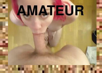 rumpe, store-pupper, doggy, amatør, blowjob, cumshot, stor-pikk, tenåring, par, pov