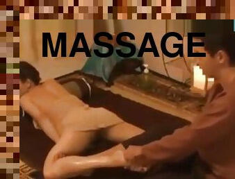 asiatisk, massage