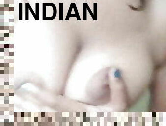 एशियाई, बिगतीत, मिल्फ़, घर-का-बना, भारतीय, प्राकृतिक, स्तन, शिथिल-स्तन