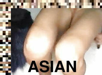 asiatisk, onani, hjemmelaget, mamma, fingret, kjæreste-girlfriend, dildo, biseksuell