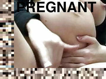 мастурбация, беременные, стимуляция-пальцем