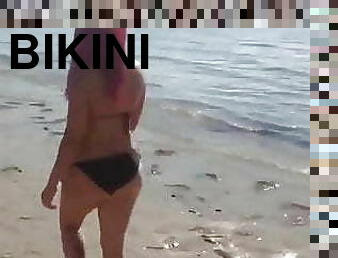 culi, sport, ragazze-giovani, latini, spiaggia, biancheria-intima, bikini