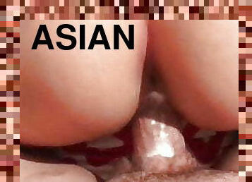 asiatisk, doggy-style, amatör, anal, hardcore, hemmagjord, creampie, rumpa, thailändsk, knullande