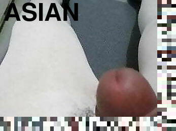 asiatiche, masturbarsi, collant-di-nylon, gay, seghe, sperma