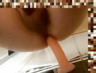 amatør, anal, homofil, riding, dildo